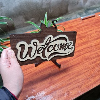Bảng gỗ decor, bảng gỗ welcome Siêu dễ thương