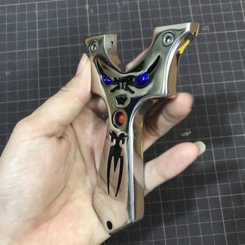 ná cao su Mắt Quỷ xanh inox đánh bóng + lục giác