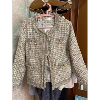 Áo khoác dạ Tweed xám