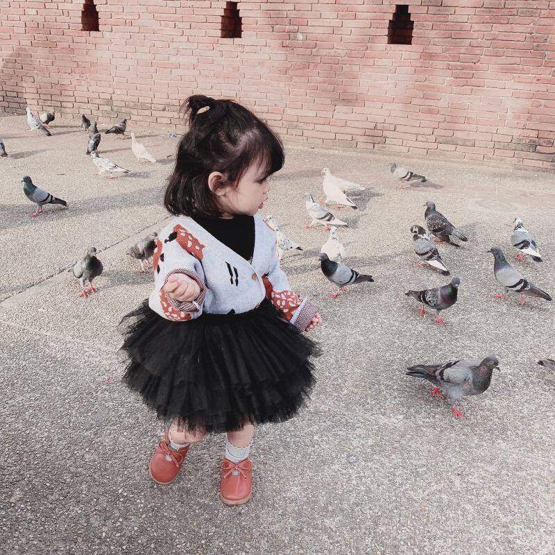 Chân Váy Xòe Tutu Màu Trơn Dễ Thương Thời Trang Mùa Hè Cho Bé Gái