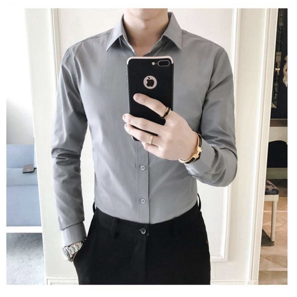 Áo Sơ Mi Đủ Màu Cho Nam Và Nữ Chất Lụa Bóng Cao Cấp Cam Kết 100% Sản Phẩm Giống Mẫu