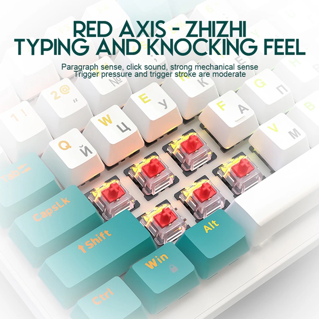 Bàn Phím CƠ ZIYOU K3 Cao Cấp, Phím Gõ Êm, Led rainbow 10 Chế Độ Led Dùng Cho Máy Tính, PC, Laptop -dc4960