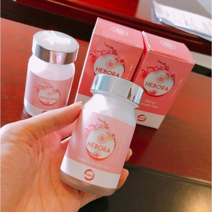 Viên uống tỏa hương, thơm cơ thể Hebora Premium Sakura Damask Rose Nhật Bản