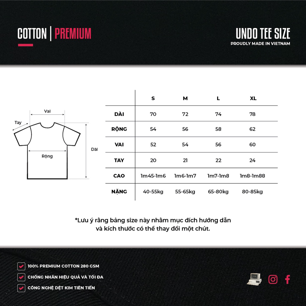 Áo Thun Unisex Undo Symbol 2.0 Màu Xanh Navy 100% Premium Cotton - Local Brand Chính Hãng