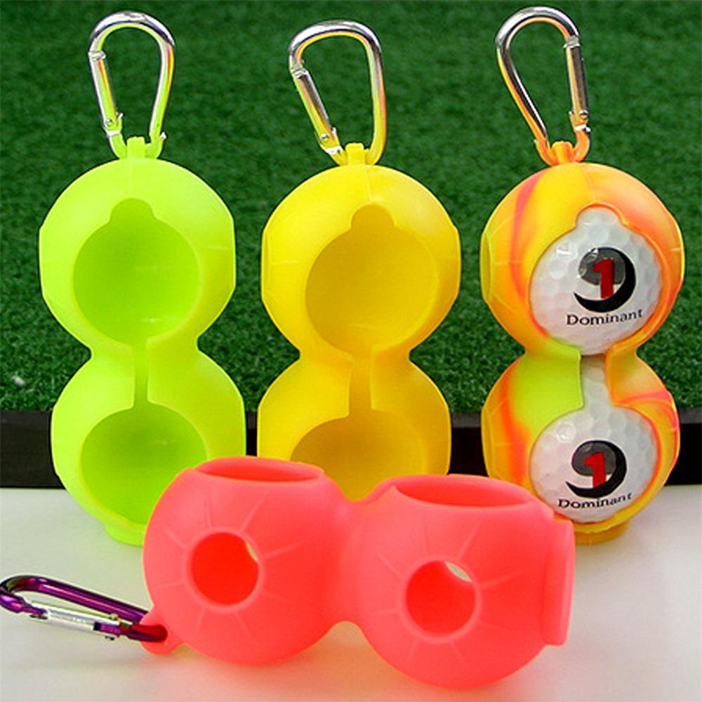 Vỏ Bọc Bóng Golf Bằng Silicon Mềm Hai Lớp Chống Rơi Kèm 2 Móc Khóa