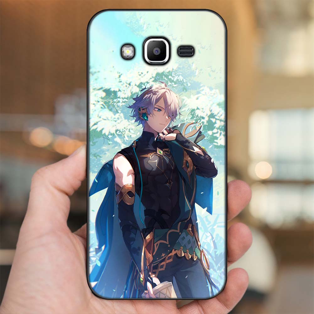 Ốp lưng Samsung J2 Prime, J3 2016, J5 2015 viền đen in hình Alhaitham Genshin Impact