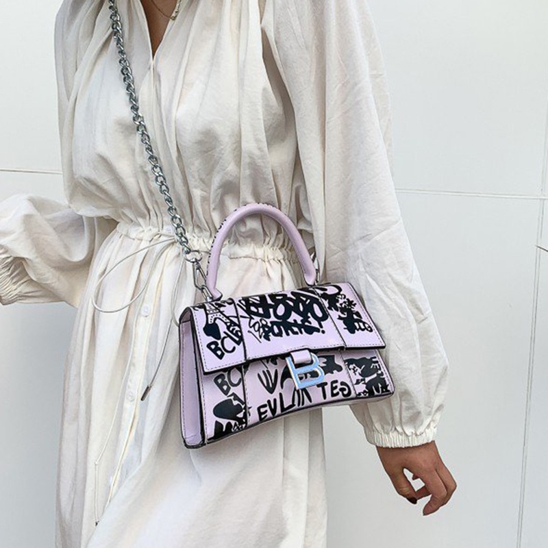 Túi Đeo Vai In Họa Tiết graffiti Hợp Thời Trang Dễ Phối Đồ Cho Nữ
