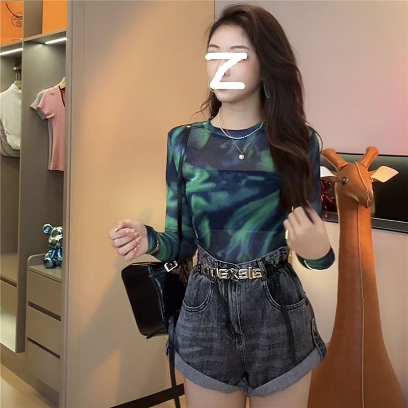 Áo Thun Dài Tay Chống Nắng Bằng Lụa Mát Thời Trang Mùa Hè 2023 Phong Cách Mới Dành Cho Bạn Nữ