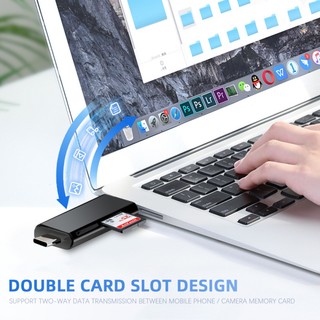 Đầu Đọc Thẻ Nhớ USB 2.0 Type C Micro USB / TF / SD OTG