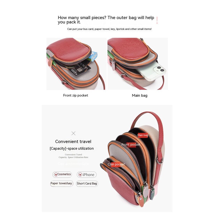 Túi Đeo Chéo Bằng Da Thật Thời Trang Sành Điệu Cho Nữ