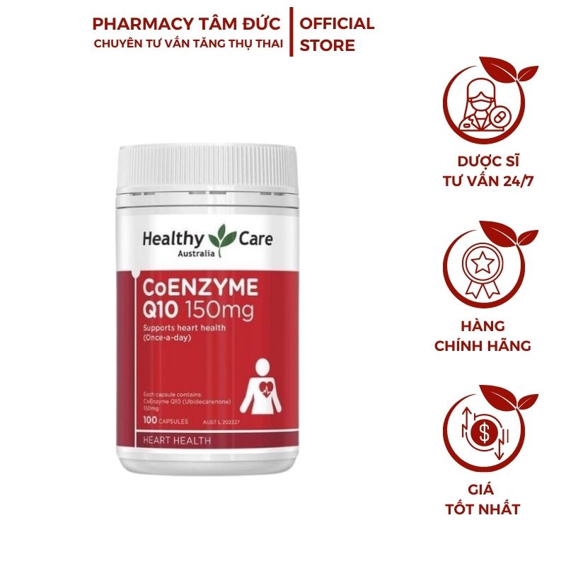 Healthy Care Coenzyme Q10 100 viên - Nhà Thuốc Tâm Đức