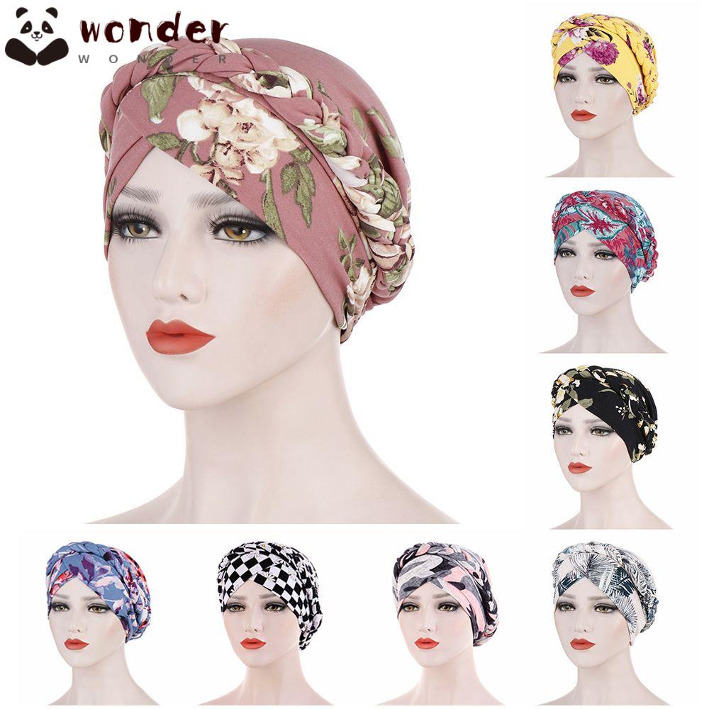 Mũ Cotton Trùm Đầu Mềm Mại In Họa Tiết Hoa Thời Trang 2020 Cho Nữ