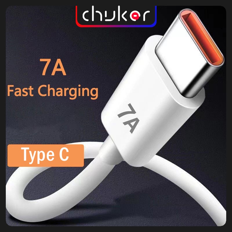 Dây Cáp Sạc Nhanh USB Loại C 7A 100W Cho Huawei Mate 40 30 Xiaomi Samsung