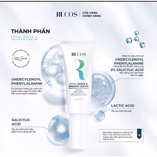 [RUCOS] KEM MỜ THÂM CƠ THỂ - EXTRA WHITE & SMOOTH CREAM