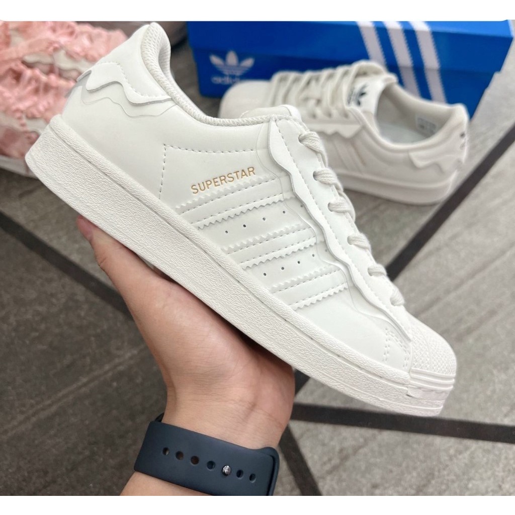 Giày Adidas SupperStar,Giày thể thao adidas sò trắng kem,sò cao cấp mẫu mới 2023 và quà tặng