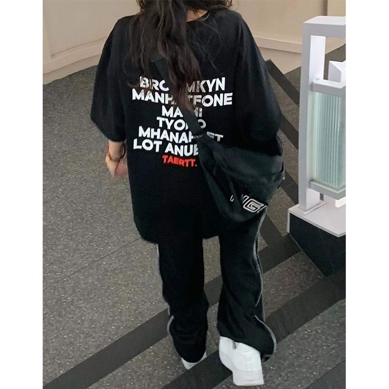 NRVP Áo Thun Tay Ngắn In Hình Thời Trang Đường Phố Hàn Quốc Mới Cho Nữ