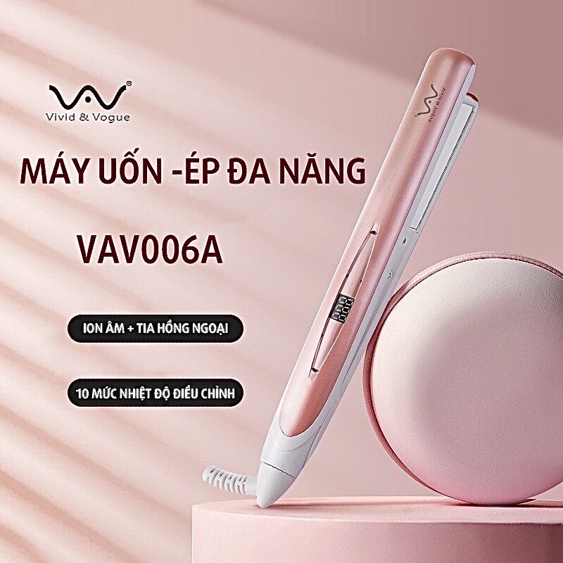 [BẢO HÀNH 1 NĂM ] Máy Uốn Tóc Đa năng VIVID&VOGUE, Duỗi Tóc, Làm xoăn, Cụp Ngọn