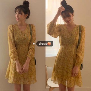 [ORDER] Váy hoa nhí vàng retro siêu đẹp loại 1