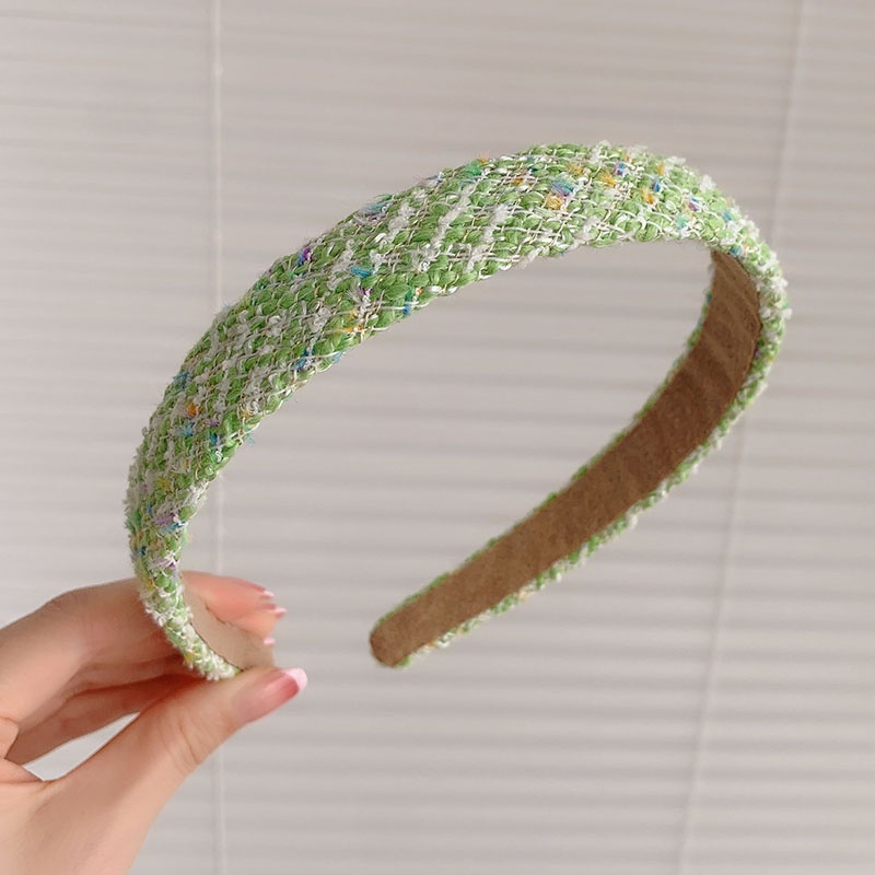 Băng Đô Cài Tóc Màu Xanh Lá Cây Phong Cách Hàn Quốc Đơn Giản Mùa