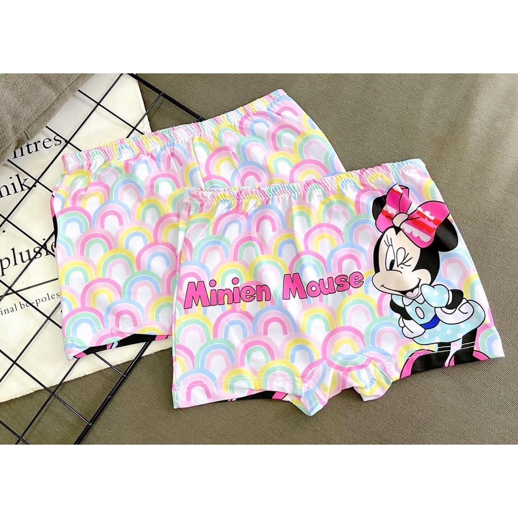 Quần chip bé gái, Quần chip đùi thun lạnh cho bé 8-28kg hoạt hình ngộ nghĩnh được các bé yêu thích  BGC01