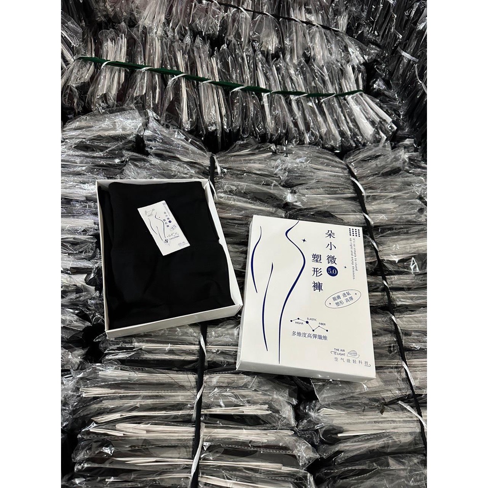 Quần legging cạp cao gen bụng hộp trắng nữ