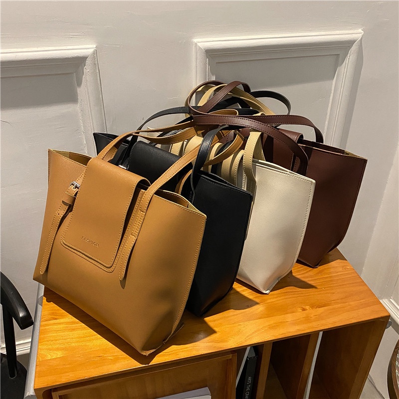 AlphaZ Túi Xách Đeo Vai Sức Chứa Lớn Phong Cách Đơn Giản Hợp Thời Trang Cho Nữ