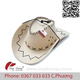 Mũ nón hóa trang cao bồi Cowboy Nhung Da Lộn