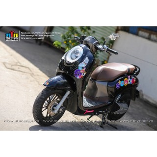 Tem Scoopy mẫu Lotso ( Đen )