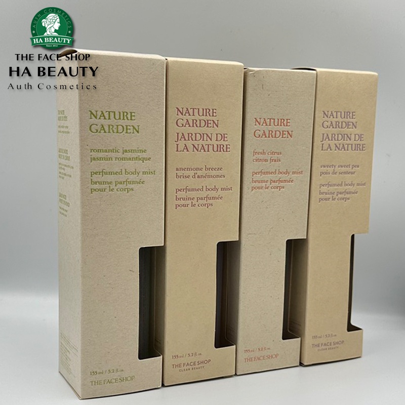 Xịt dưỡng thể hương nước hoa The Face Shop NATURE GARDEN perfumed body mist 155ml