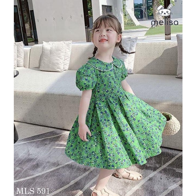 Đầm Melisa xanh hoa