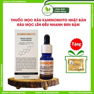Thuố.c mọc râu KAMINOMOTO, Kích mọc râu nhanh đen, Serum mọc râu nam nhanh Nhật Bản 10ml - Hàng chính hãng