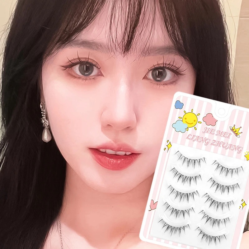 Hộp 5 Cặp Lông Mi Giả 3D Hóa Trang Quỷ Nhỏ Cho Nữ