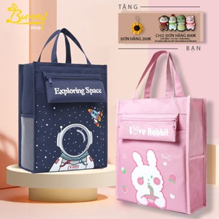 (TPHCM)Túi Đựng Sách Vở Học Sinh , Túi Đi Học Chống Thấm Nước , Túi Vải Cho Học Thêm