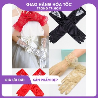Găng tay ren hoa nhiều mẫu cosplay