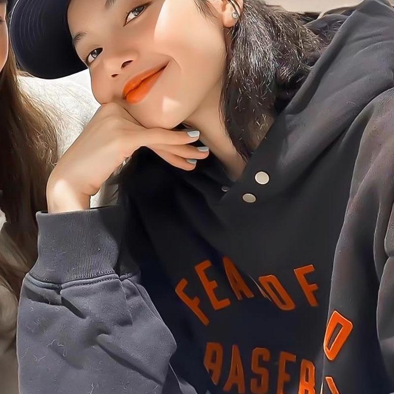 Áo hoodies nỉ Kpop BPINK LISA áo dài tay có mũ trùm