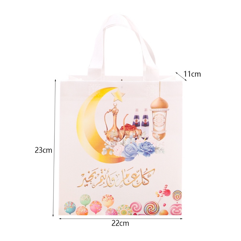 1 Túi Quà Tặng Bằng Vải Không Dệt In Hình Ramadan