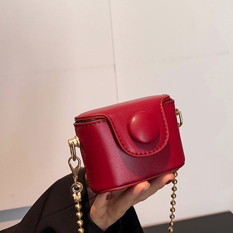 Túi Đeo Vai Mini Màu Trơn Thời Trang Dành Cho Nữ