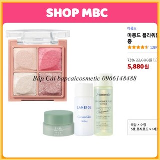 MBC Phấn mắt 4 màu Mamonde Flower Pop Eyebrick tặng kèm 3 mini