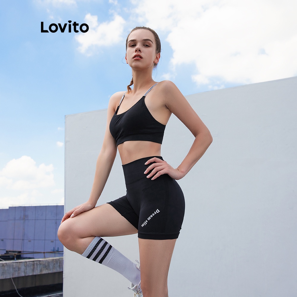 Quần đùi thể thao eo cao dáng ôm vừa vặn không đường may