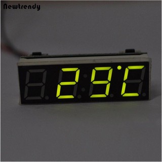 [0202]  3 In 1 Digital LED Time Clock Temperature Voltage Module Voltmeter For Car