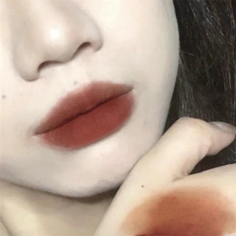 Son Kem Lì HERORANGE® Son Môi Màu Nhung Lì Không Thấm Nước Thời Trang Hazy Reveals