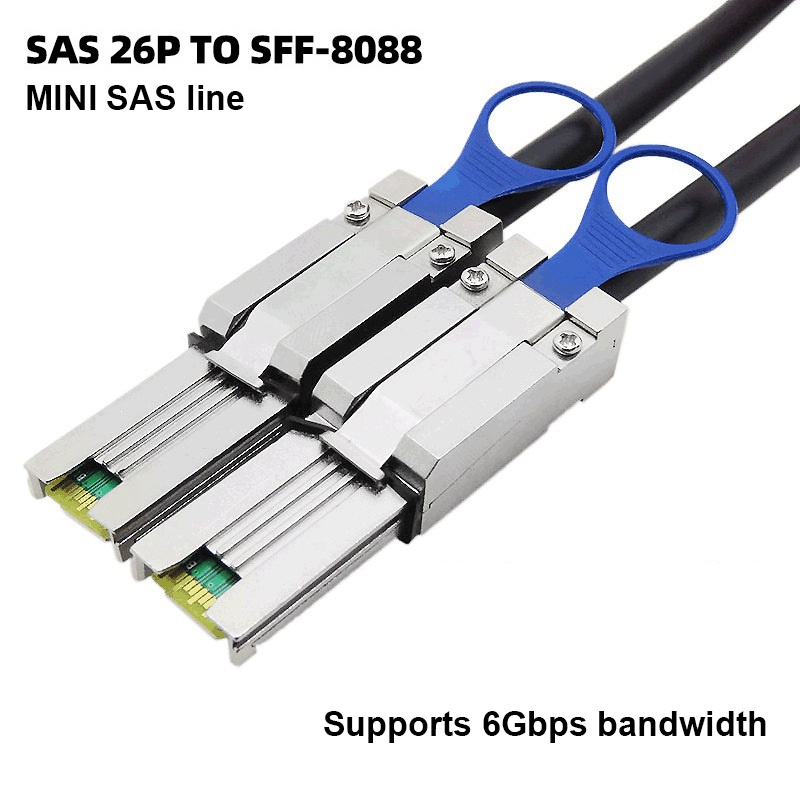 1 Dây Cáp Truyền Dữ Liệu MINI SAS 26 Pin Sang SFF8088 Server
