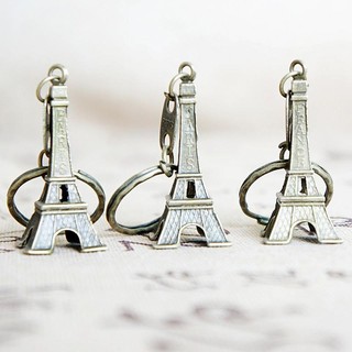 Móc khóa mẫu tháp Eiffel kiểu Pháp lãng mạn (hợp kim kẽm mạ điện)