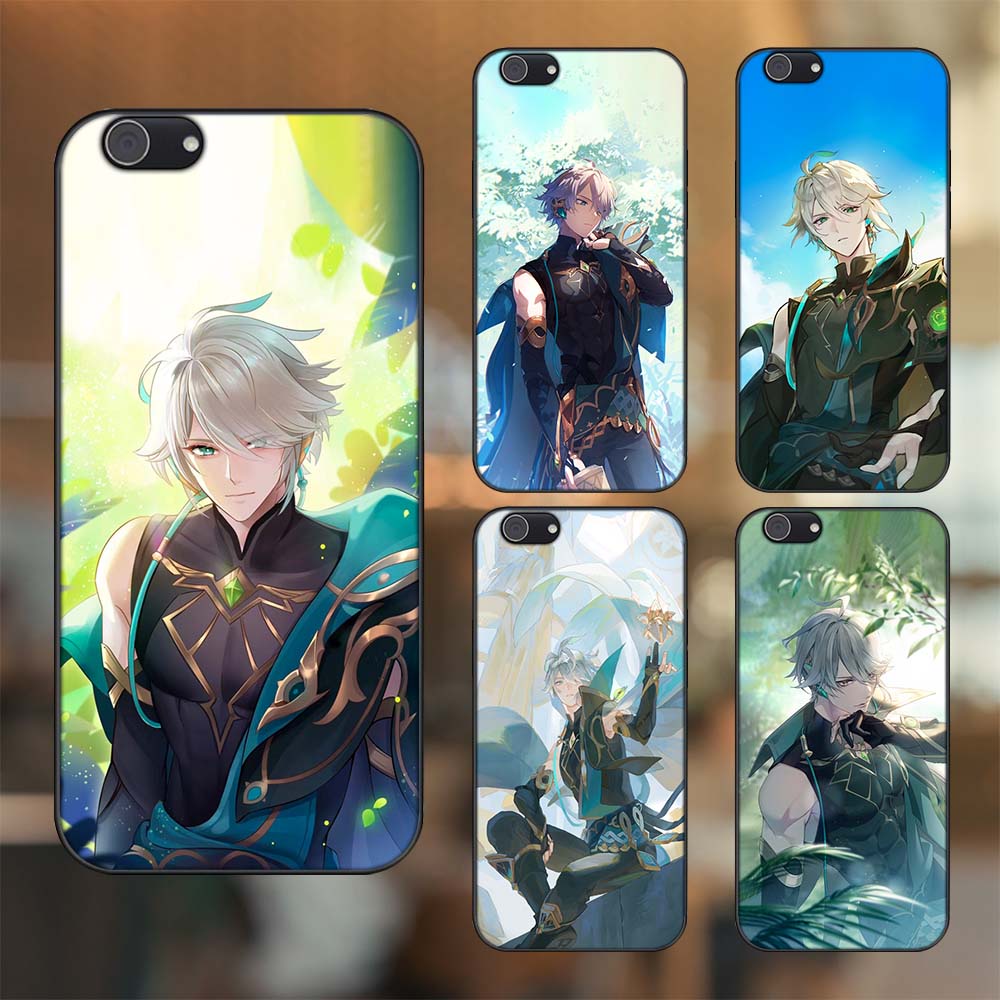 Ốp lưng Vivo Y53, Y69, Y71, Y81, Y83 viền đen in hình Alhaitham Genshin Impact