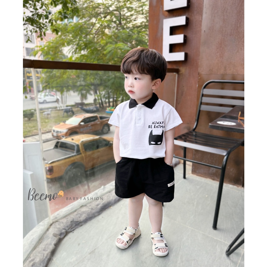 Bộ polo batman cá sấu Beemo cho bé
