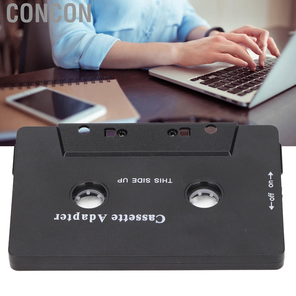 Concon Bluetooth Cassette Adapter Noise Reduction Stereo High Fidelity Tape Aux Receiver for Car Tablet