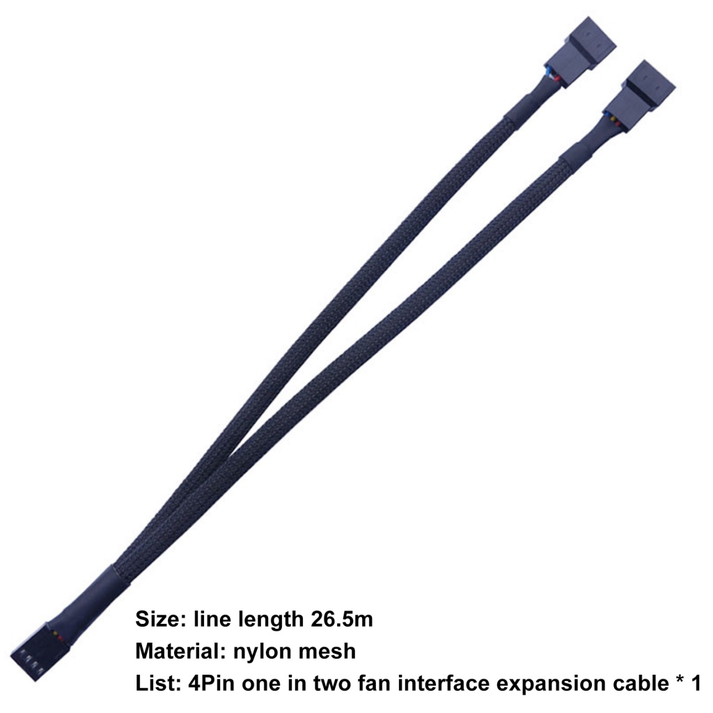 Dây Cáp Chuyển Đổi Từ 1 Sang 2 Cổng PWM 4Pin Cho Quạt Ốp