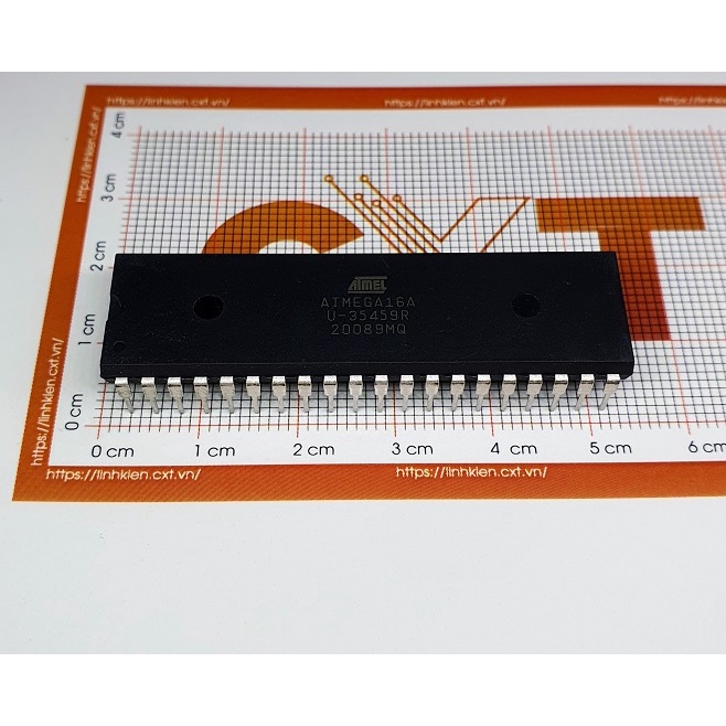 ATmega16A-PU IC MCU 8BIT 16KB FLASH 40DIP