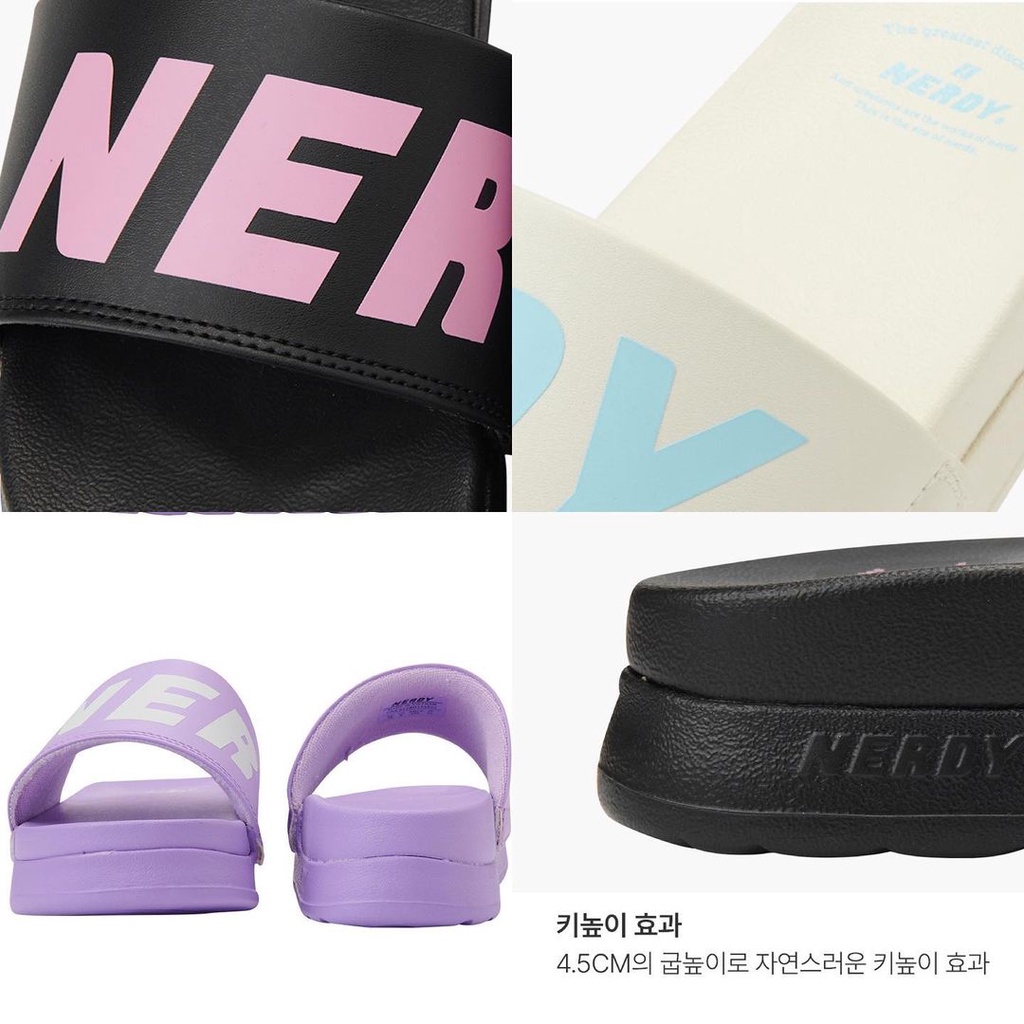 Dép Nerdy big logo order chính hãng Hàn Quốc