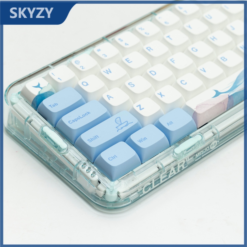 136 Phím Haiyun Keycaps XDA Profile Cá Voi Đại Dương PBT Dye Sub Bàn phím cơ Keycap